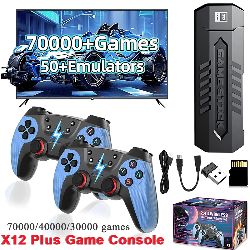 Gaming Console Chinese - Retro Game Stick with 128GB 70000/40000/30000+