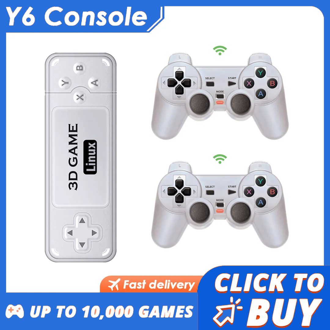 Gaming Console Stick - BOYHOM Y6 Retro Game Console 4K