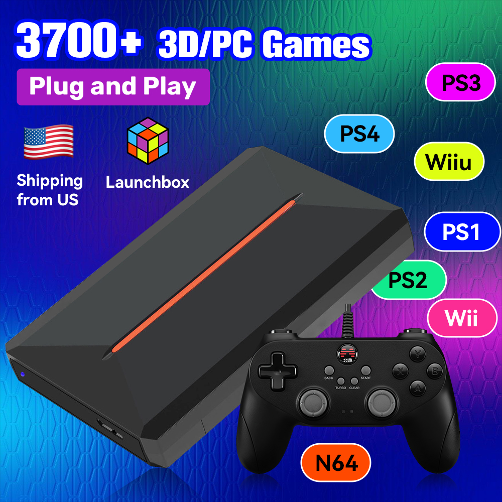 Gaming Console Chinese - Launchbox OS 500GB Portable Gaming HDD