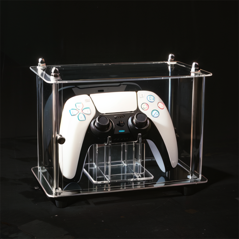 Gaming Console Cabinet - Acrylic Box Game Controller Storage Display