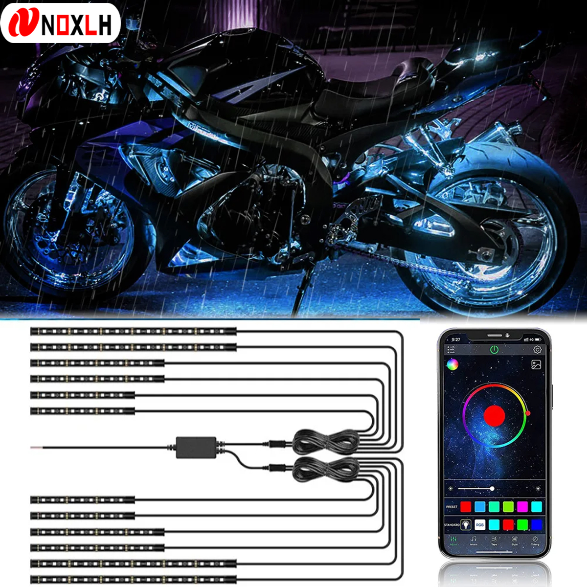 Led Gaming Light Strip - LED Motorcycle Decorative Ambient Light Strip