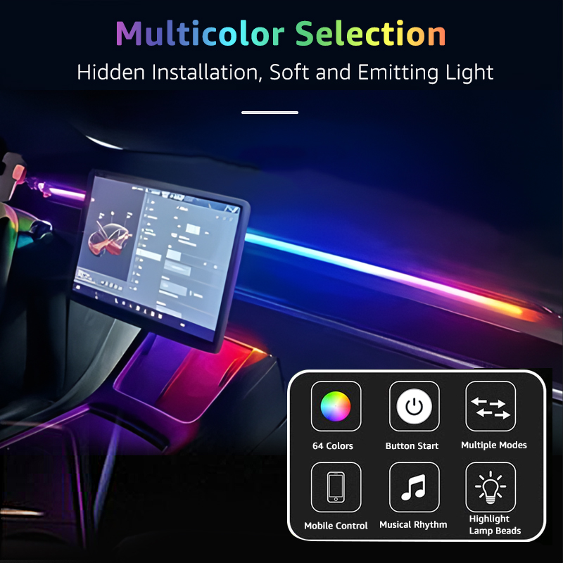 78inch 200cm 150cm LED Car Amb – обзор и цена Led Gaming Light Strip