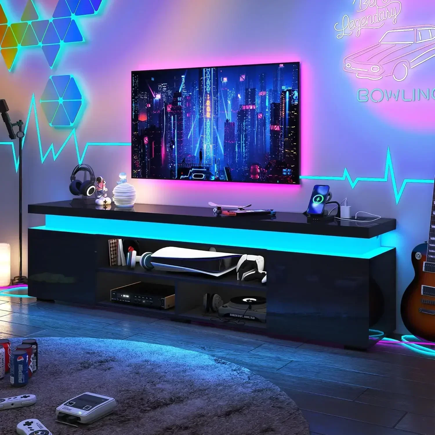 XMSJ-Sale LED TV Stand for 95  – обзор и цена Gaming Console For Sale