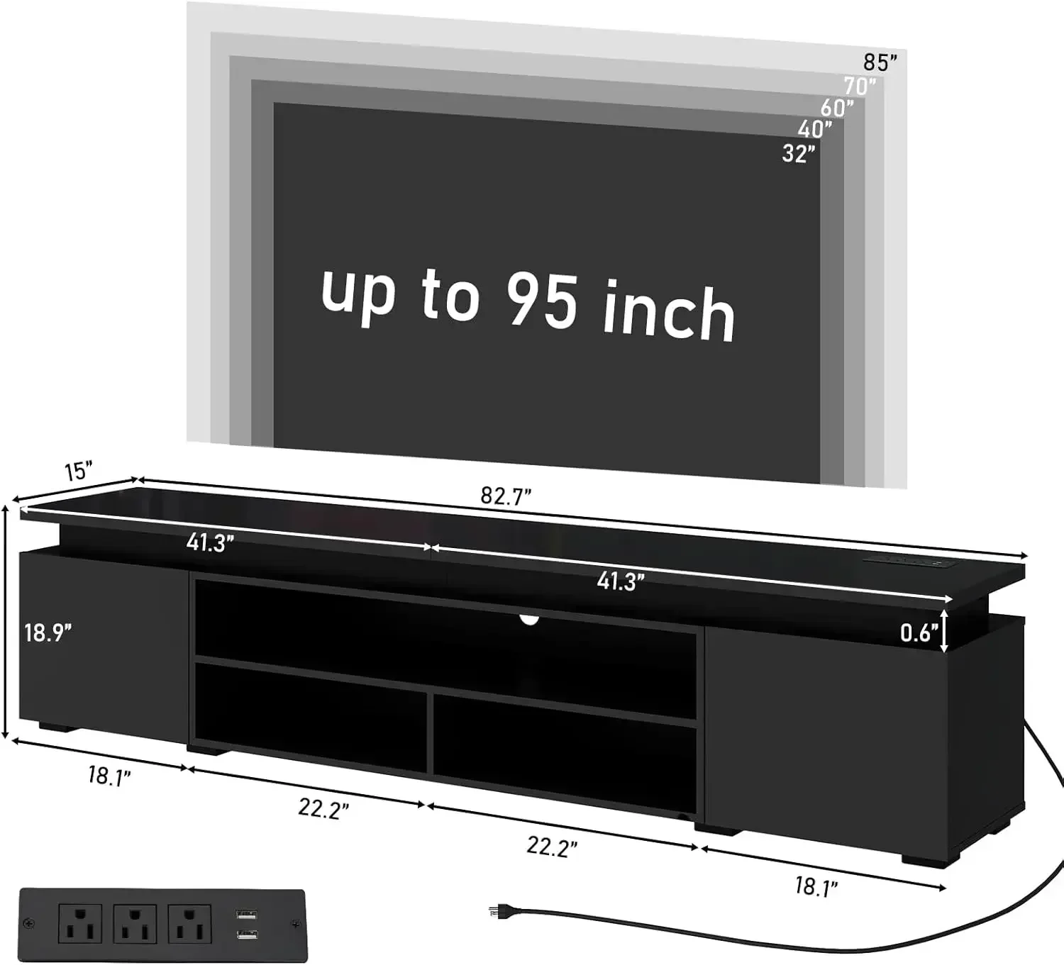 XMSJ-Sale LED TV Stand for 95  – обзор и цена Gaming Console For Sale