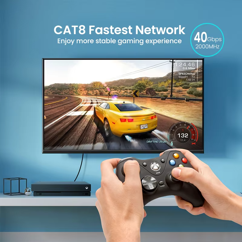 CYANMI Ethernet Cable CAT8 40G – обзор и цена Lan Cable Gaming