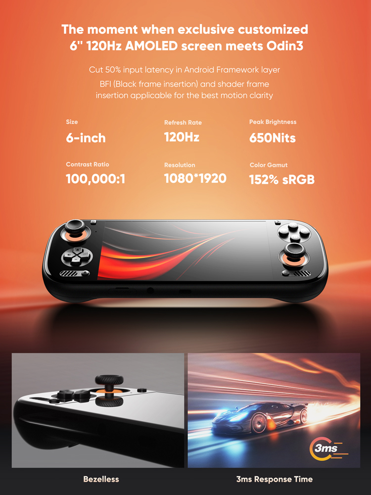 AYN Odin 3 Android Handheld 6' – обзор и цена Gaming Console For Sale