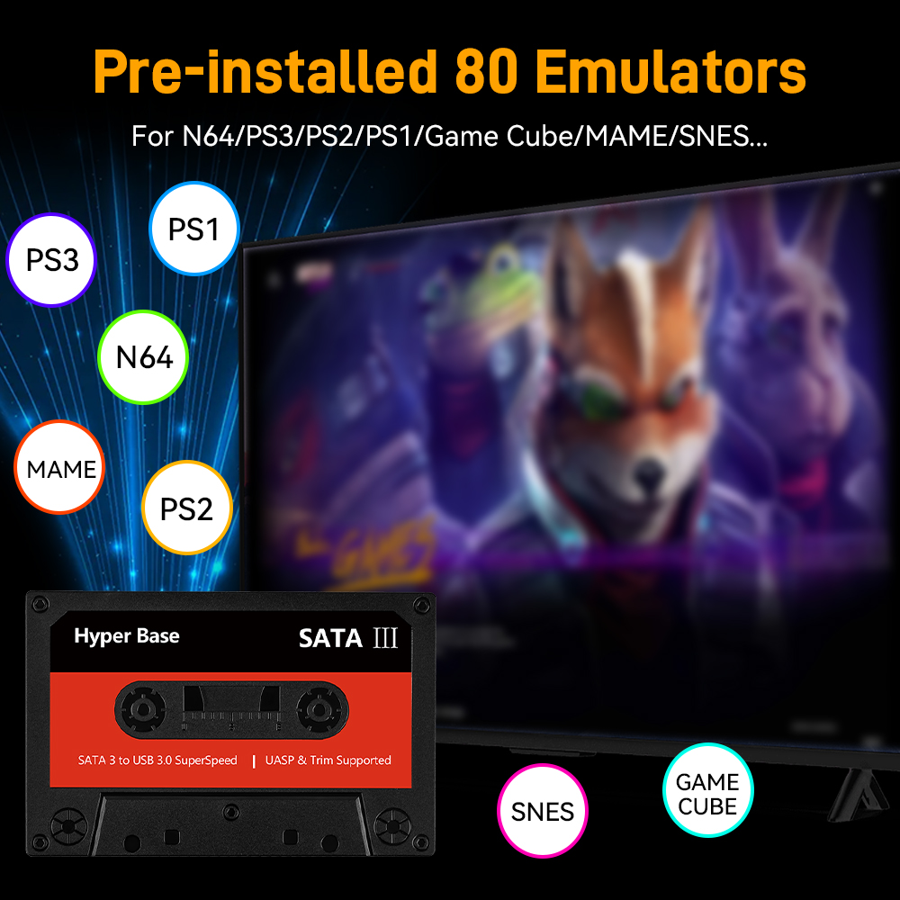Batocera 500G/2T Emulator Game – обзор и цена Gaming Console Chinese