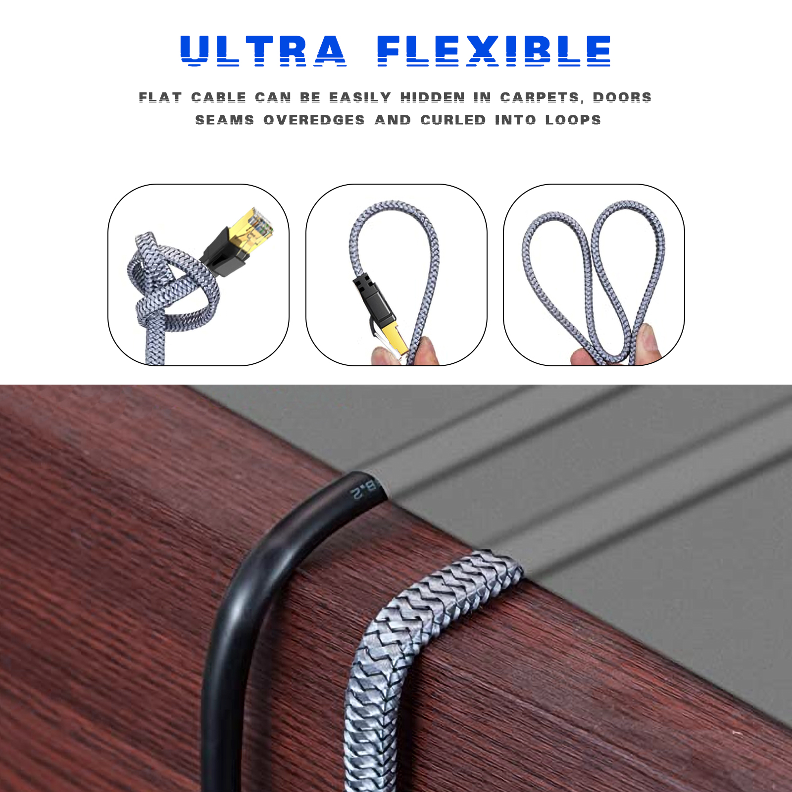 D-Sunty Ethernet Cable CAT8 40 – обзор и цена Lan Cable Gaming