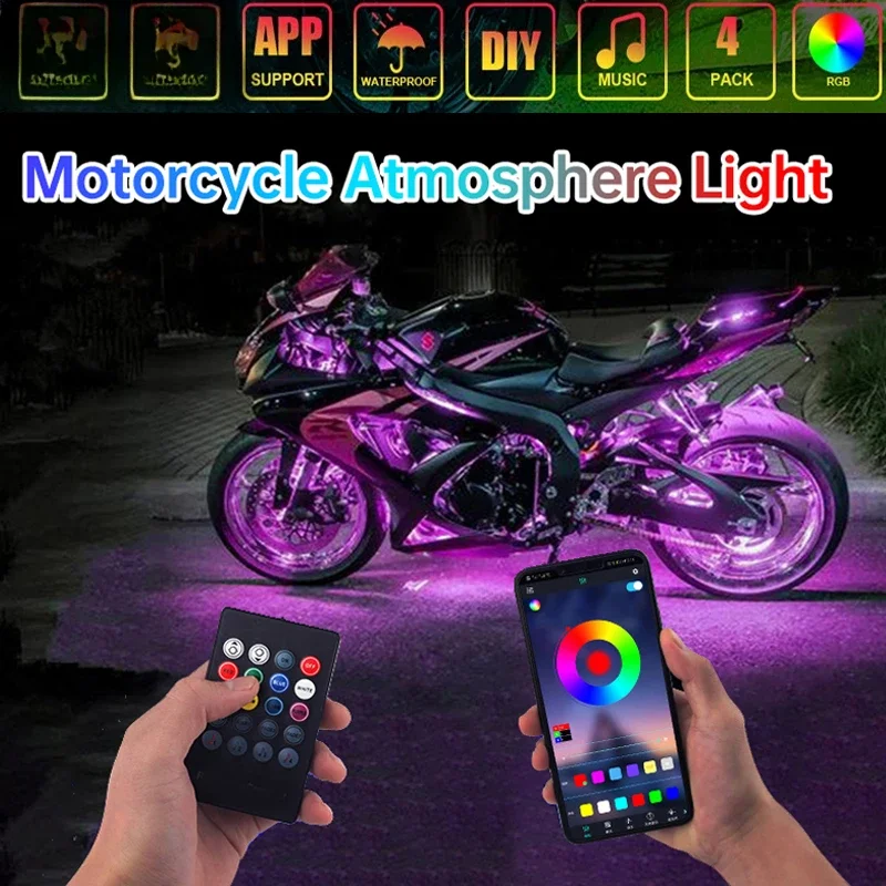 Led Motorcycle RGB Atmosphere  – обзор и цена Led Gaming Light Strip