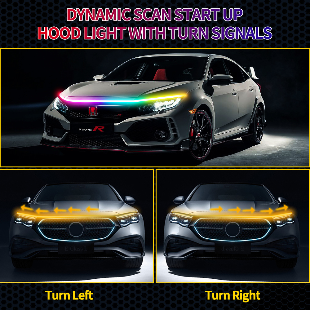 RGB Dynamic Scan Start Up DRL  – обзор и цена Led Gaming Light Strip