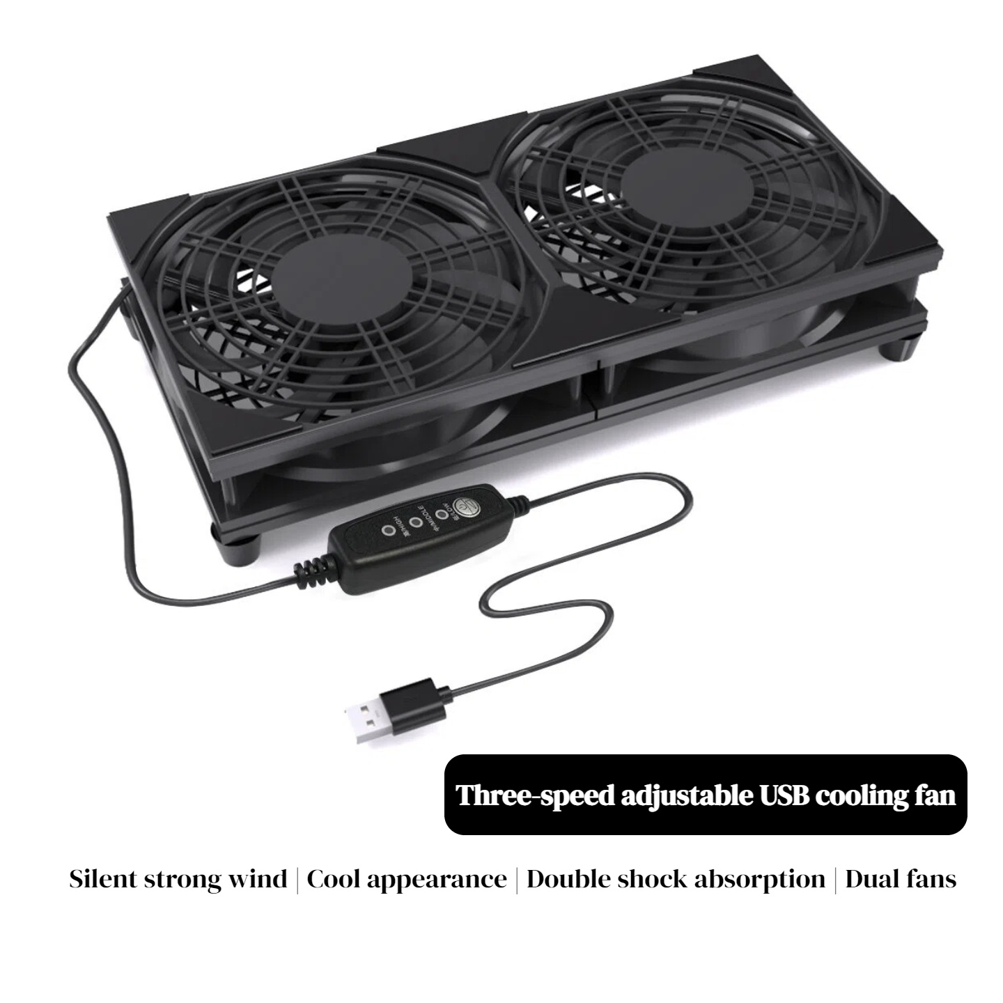 Dual USB Cooling Fan with 3-Sp – обзор и цена Gaming Console And Pc