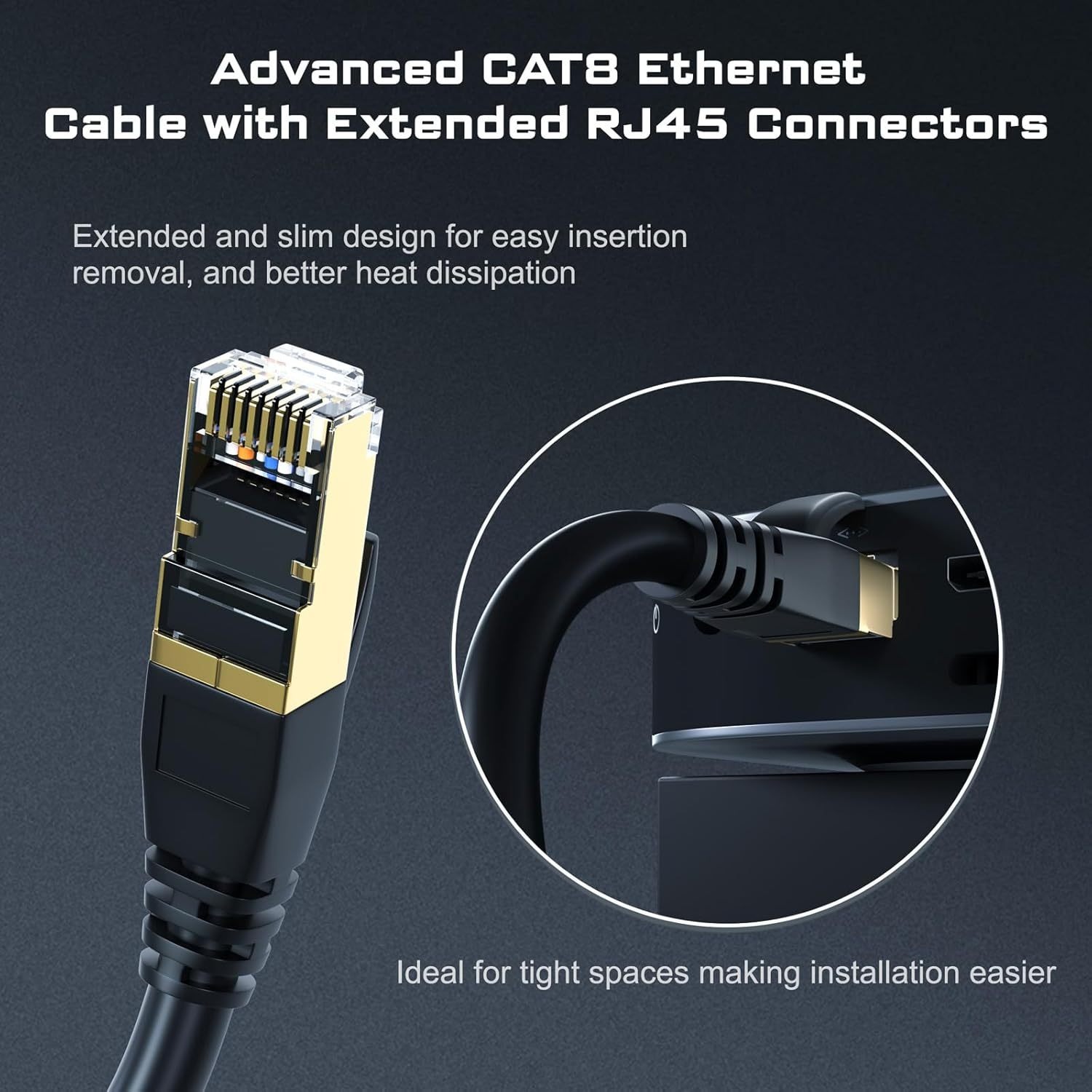 Cat8 Round Cable, High Speed H – обзор и цена Lan Cable Gaming