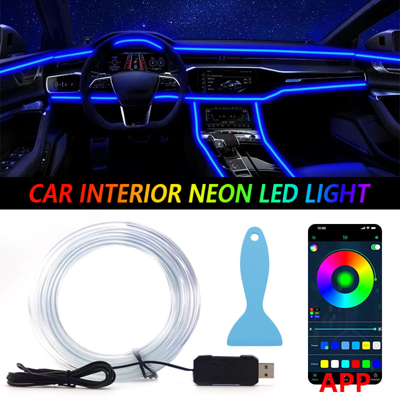 Car RGB Ambient LED Light Stri – обзор и цена Led Gaming Light Strip