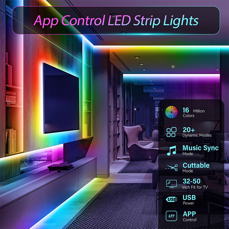 USB RGB LED Strip SMD3535 With – обзор и цена Led Gaming Light Strip