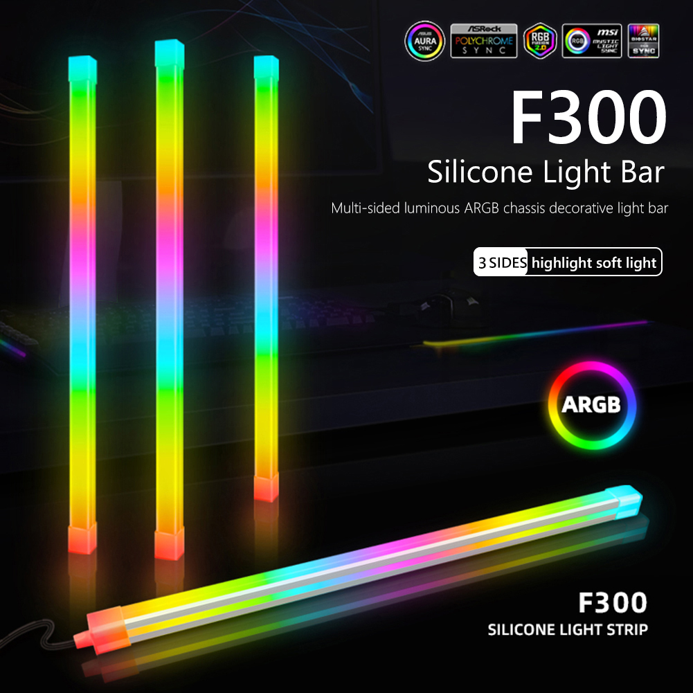 1/2PCS COOLMOON 30cm Aluminum  – обзор и цена Led Gaming Light Strip