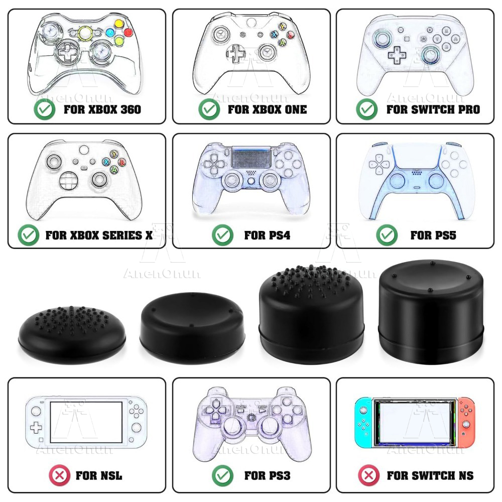 8PCS Thumb Grip Caps Controlle – обзор и цена Gaming Console And Pc