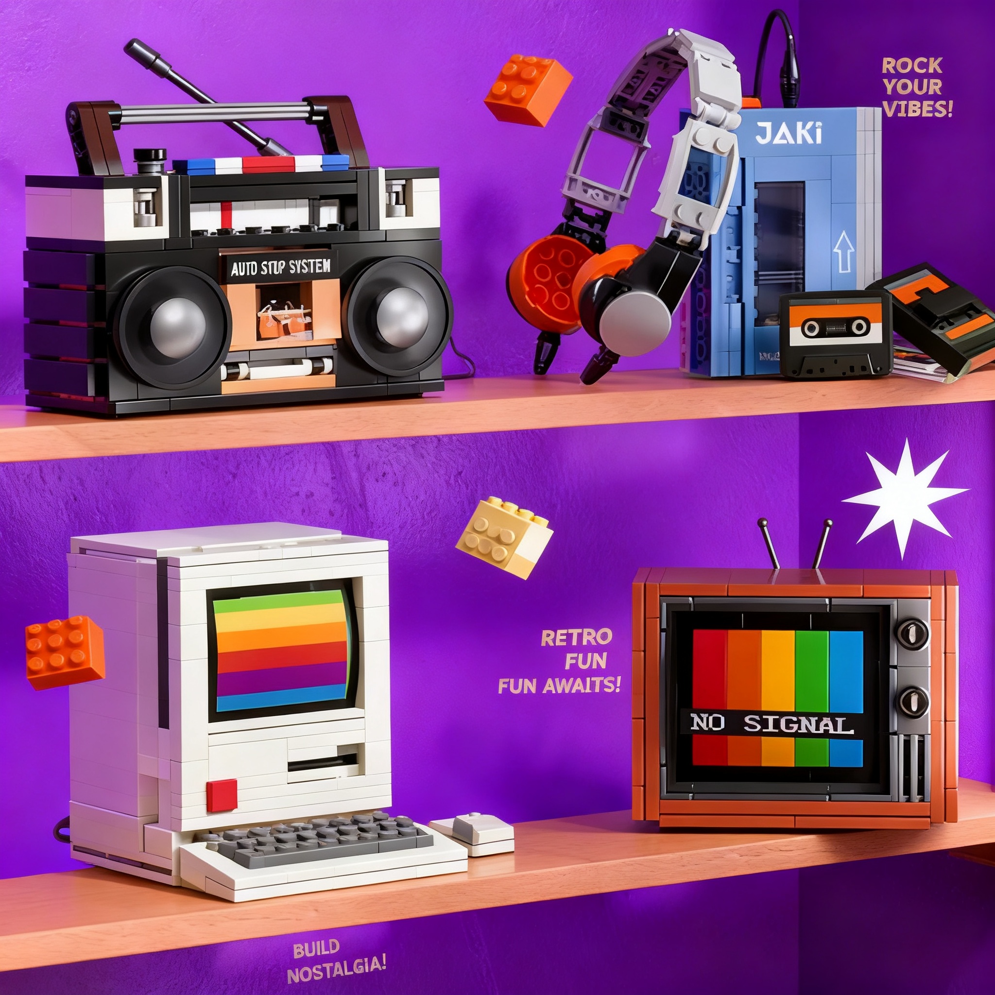 Retro DIY Building Blocks TV R – обзор и цена Gaming Consoles