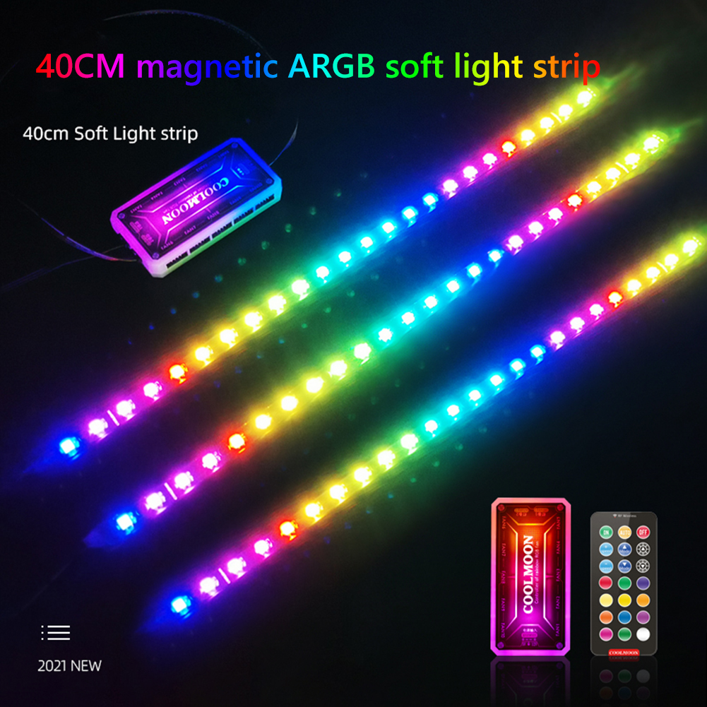 COOLMOON CM-LS40 5V ARGB PC Ca – обзор и цена Led Gaming Light Strip