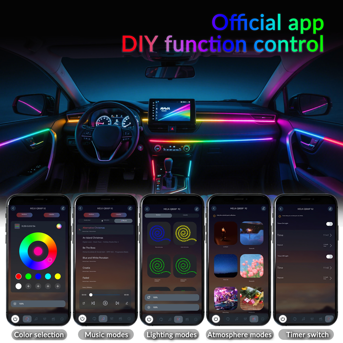 Symphony Car Ambient Lights Ki – обзор и цена Led Gaming Light Strip