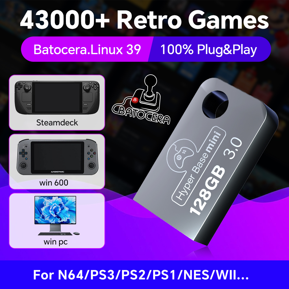 Batocera 128G USB Flash Drive  – обзор и цена Gaming Console Ps3