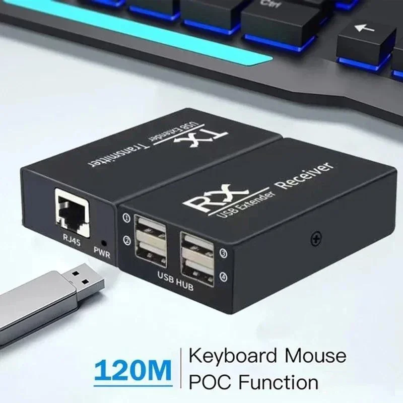 120M 4 Port USB Extender Over  – обзор и цена Lan Cable Gaming