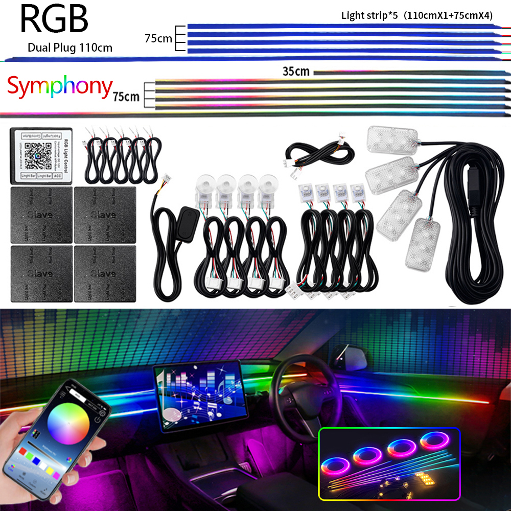 Universal Led Car Ambient Ligh – обзор и цена Led Gaming Light Strip
