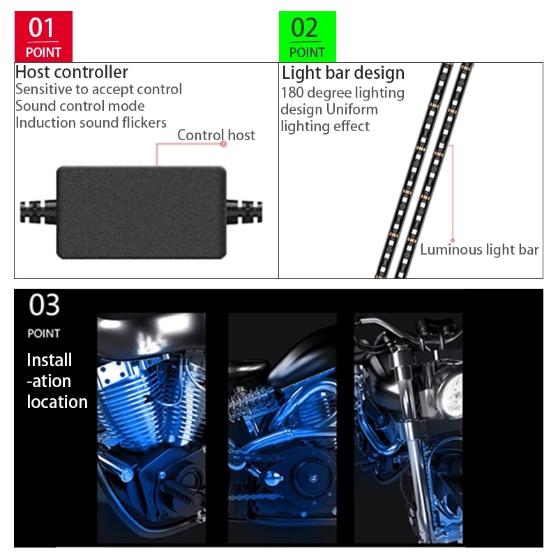 LED Motorcycle Decorative Ambi – обзор и цена Led Gaming Light Strip
